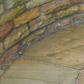 Hand pointed Indian Sandstone circle feature with Walling feature. Before